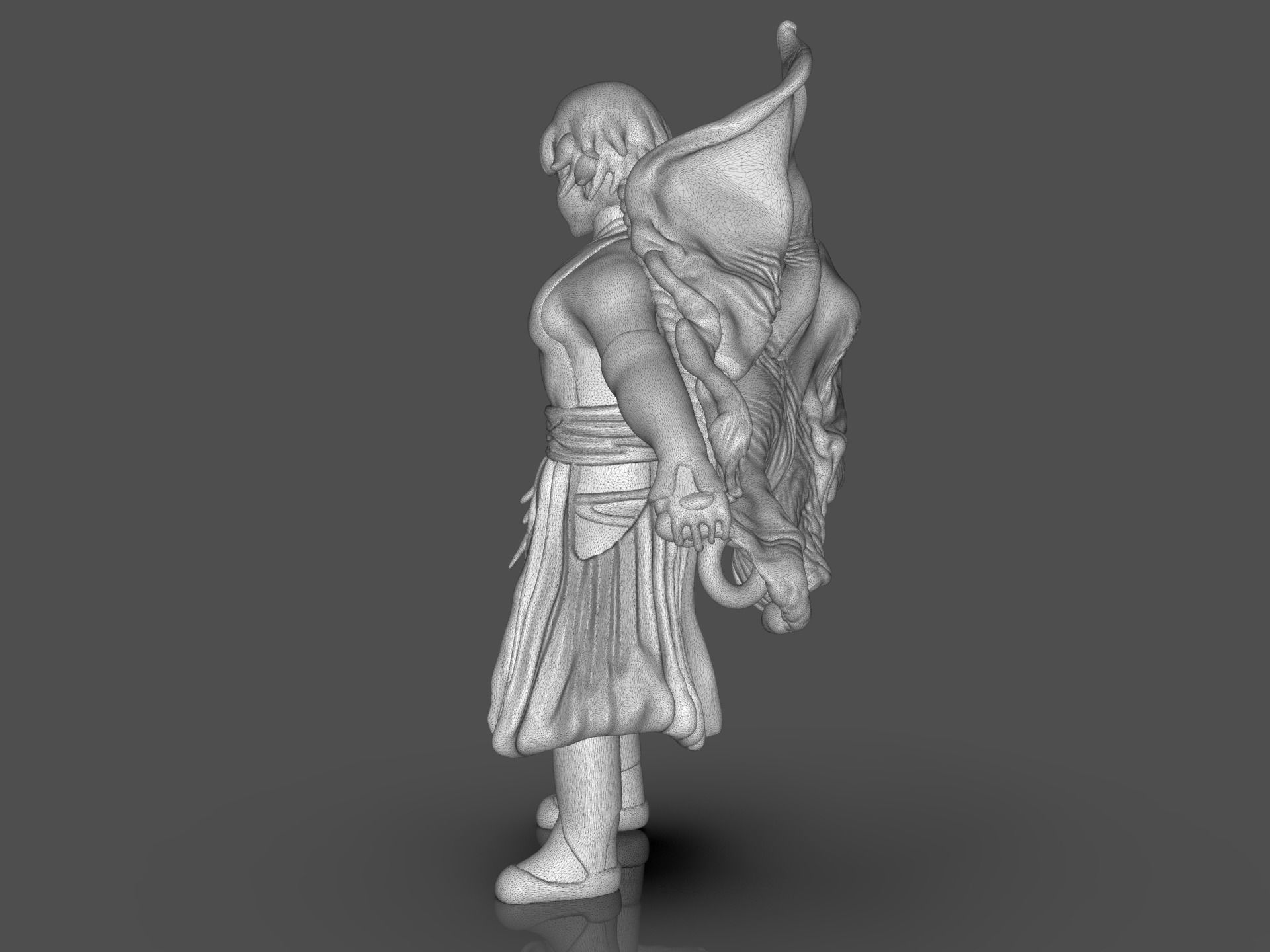 Soifon Anime Mini Figure 3D print model_24