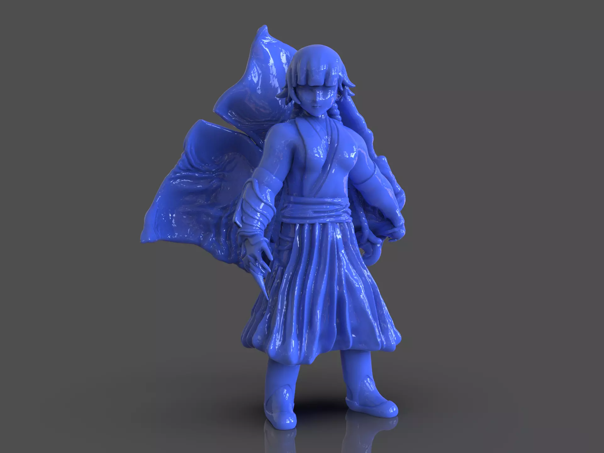 Soifon Anime Mini Figure 3D print model_0