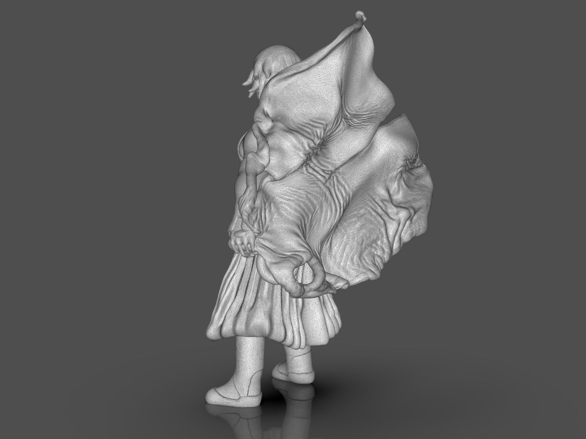 Soifon Anime Mini Figure 3D print model_25