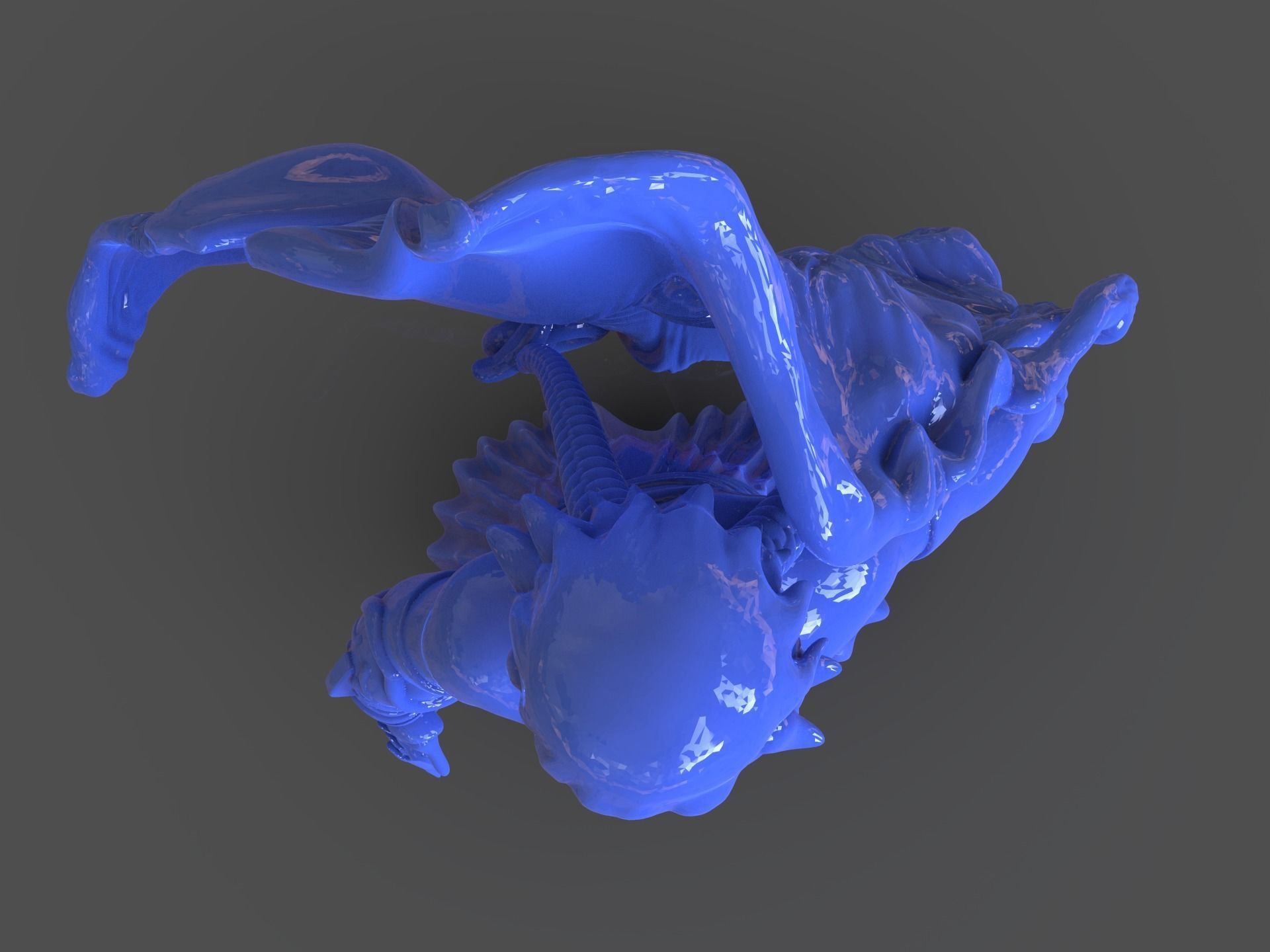 Soifon Anime Mini Figure 3D print model_16