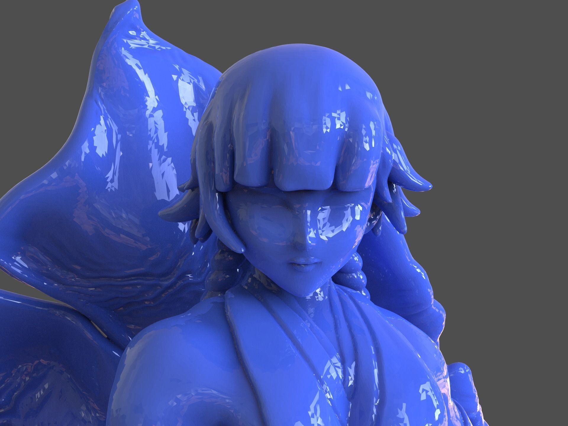 Soifon Anime Mini Figure 3D print model_13