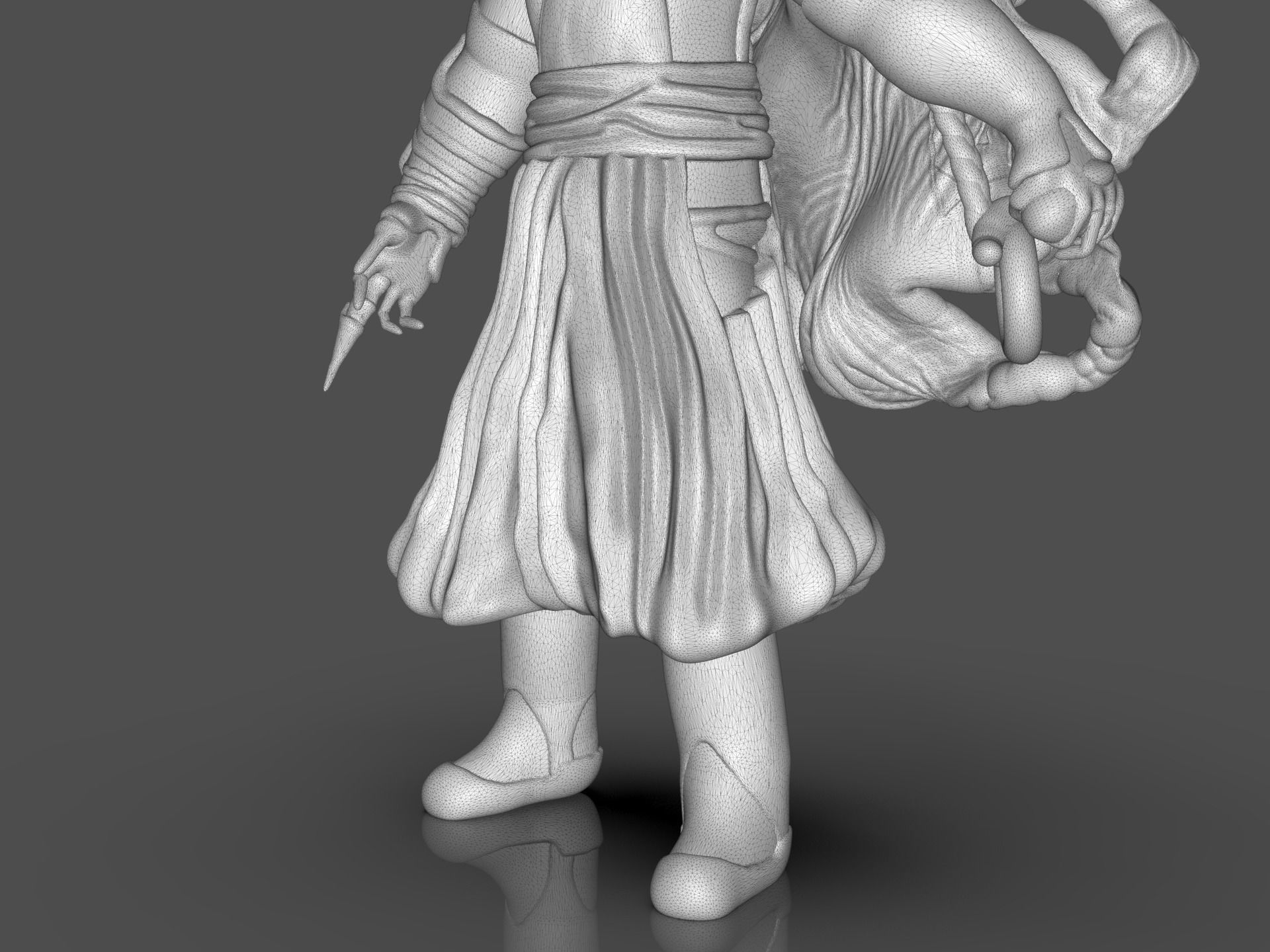 Soifon Anime Mini Figure 3D print model_35