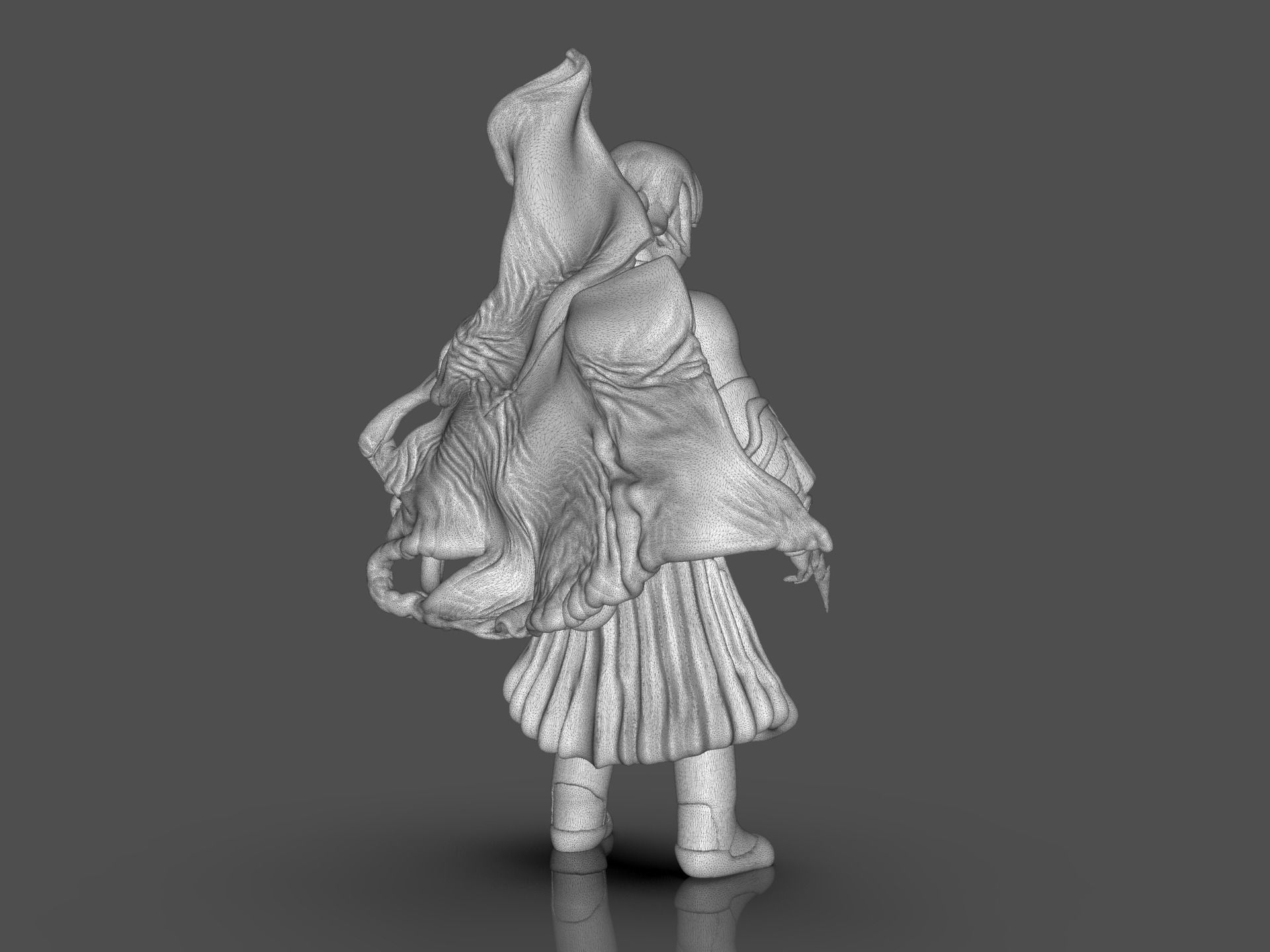 Soifon Anime Mini Figure 3D print model_27