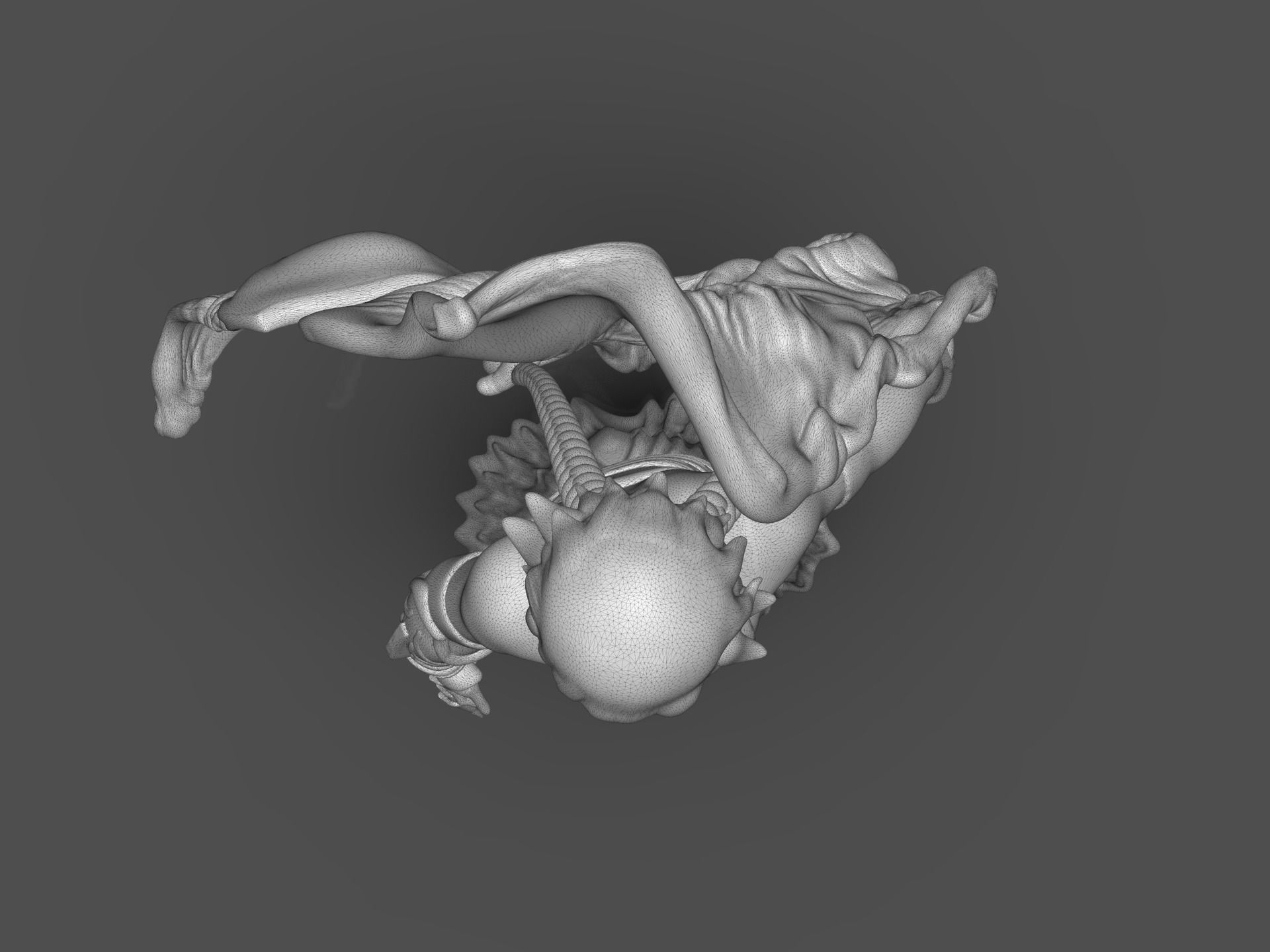 Soifon Anime Mini Figure 3D print model_31