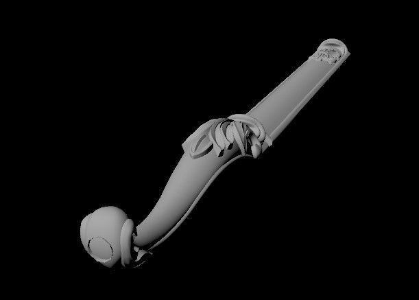 leg High quality 3d models for processing on a cnc machine 3D model_3