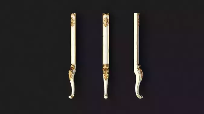 leg High quality 3d models for processing on a cnc machine