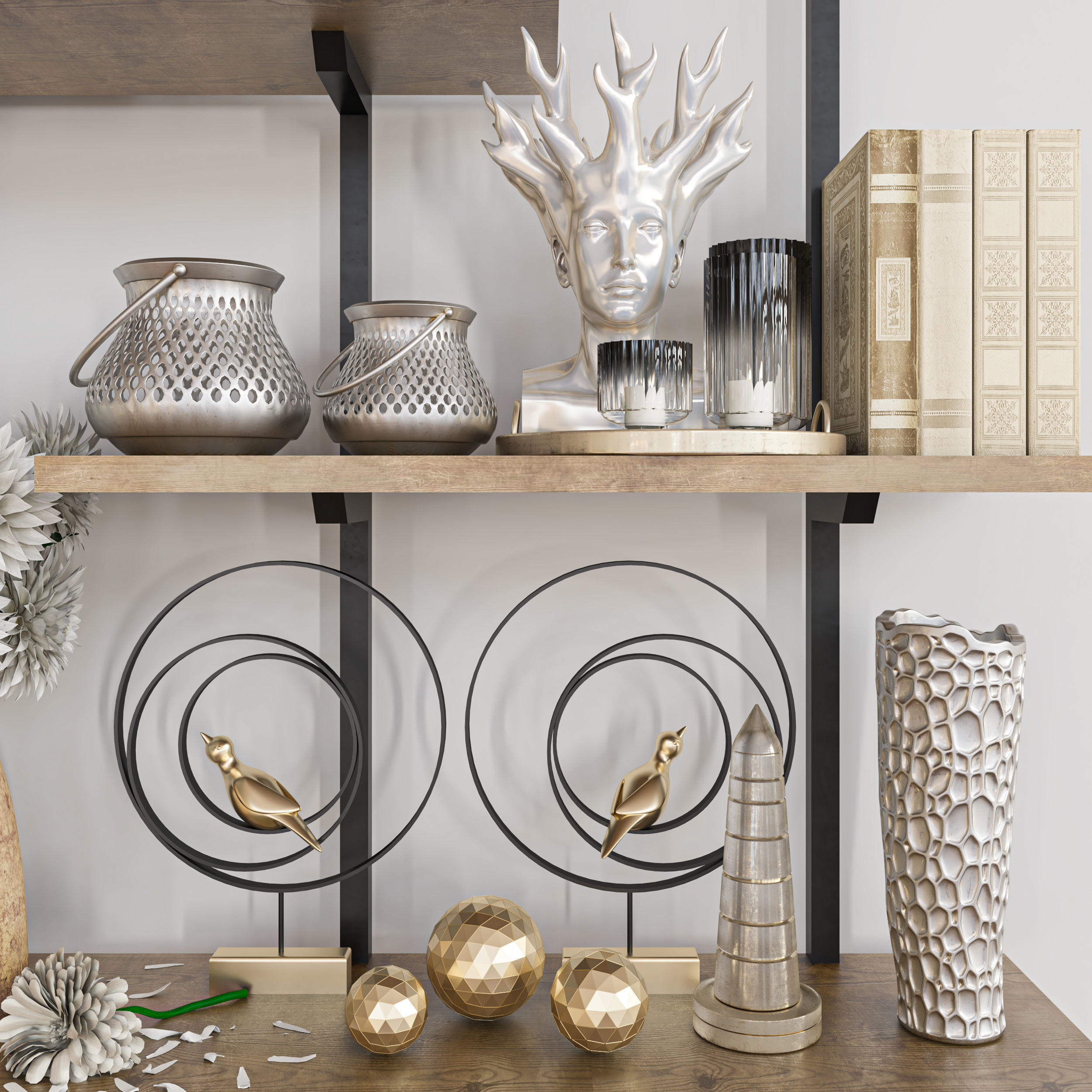 decorative set 38 3D model_2