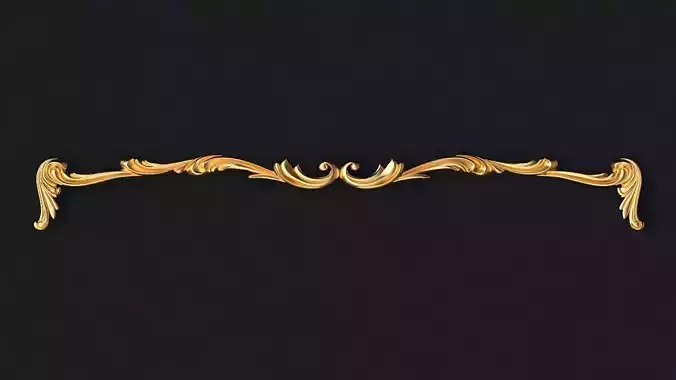 dekor golden ornate frame