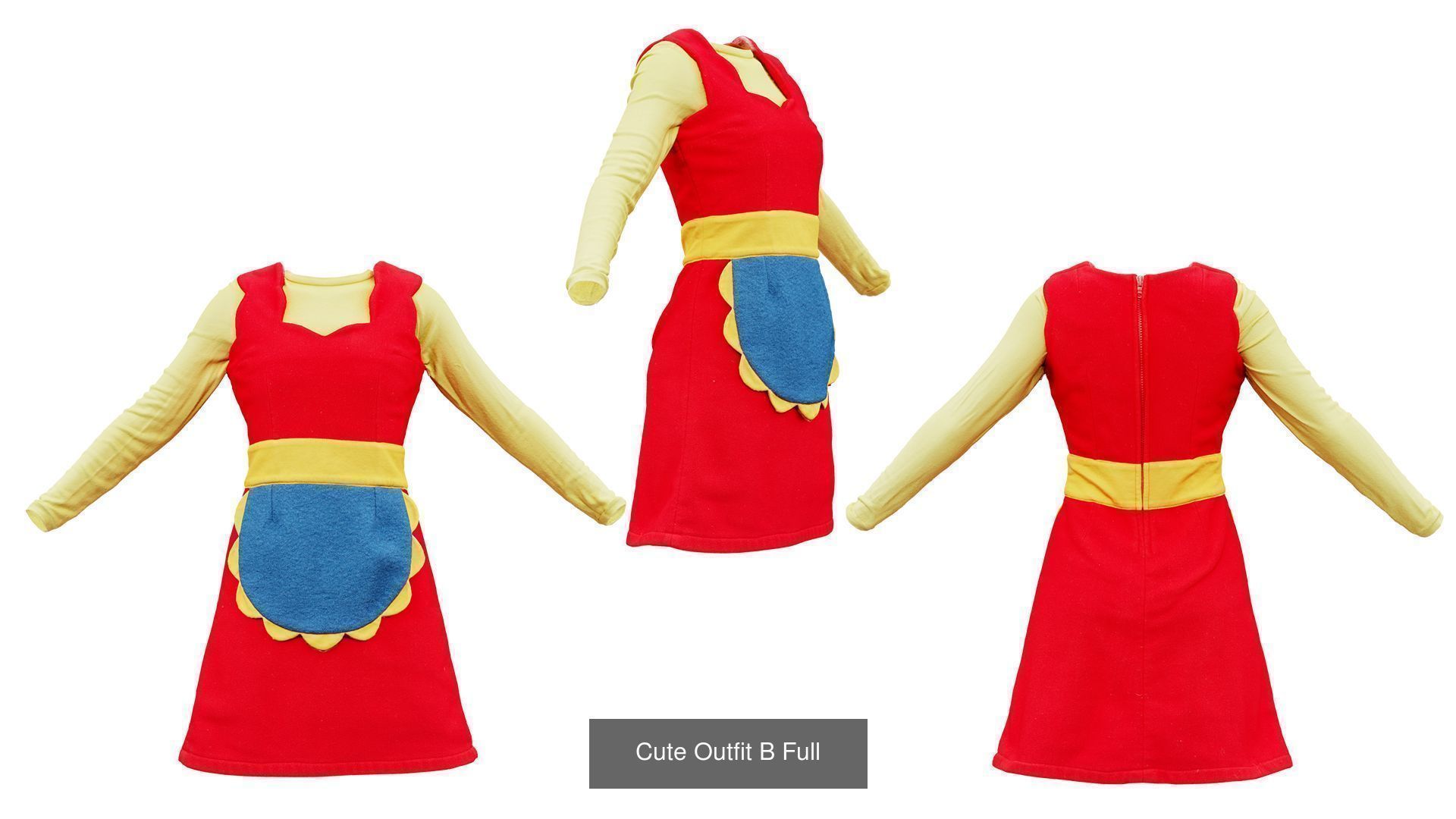 32 Cosplay Outfits 3D Model Collection_8