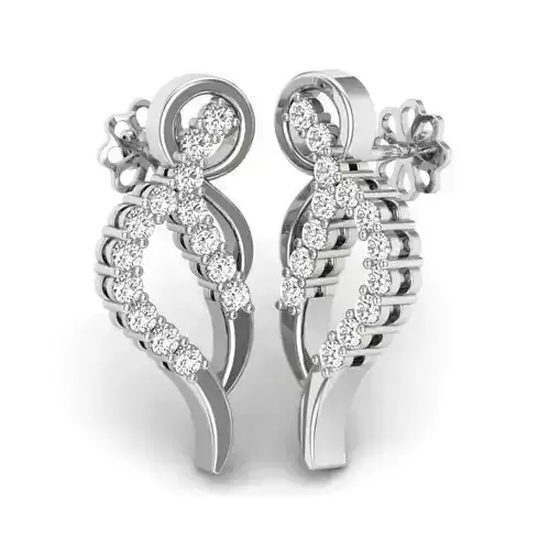 Diamond stud earrings 