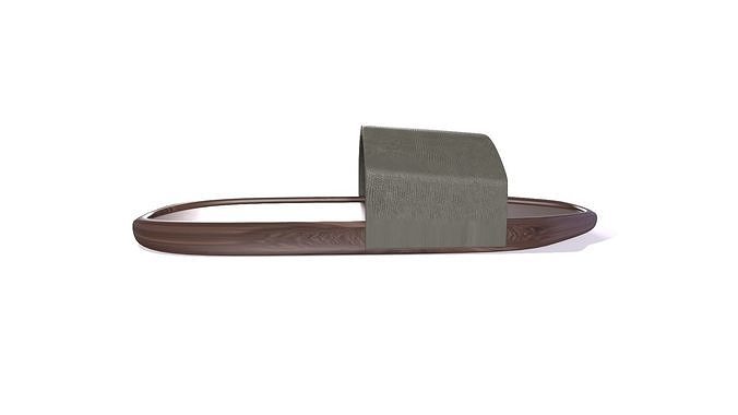Sandalet slide sandal Low-poly 3D model