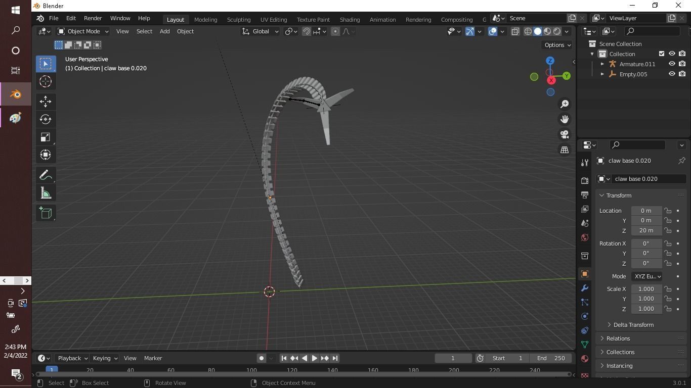 Doctor Octopus Doc Ock rigged mechanical arm Free 3D model_1