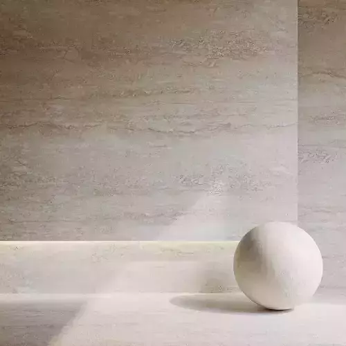 Travertine 6 marble sphere