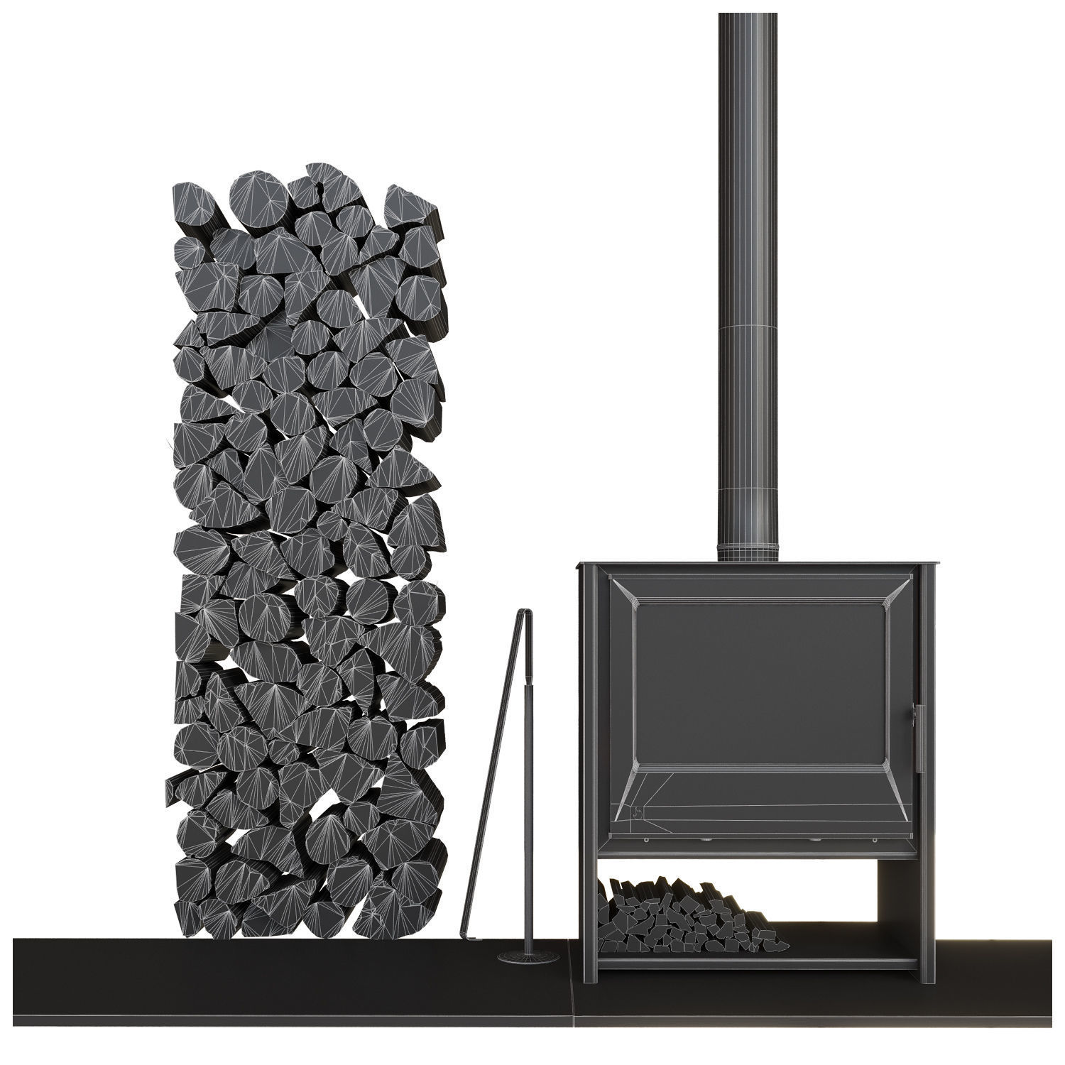 Arada i600 Fireplace 3D model_2