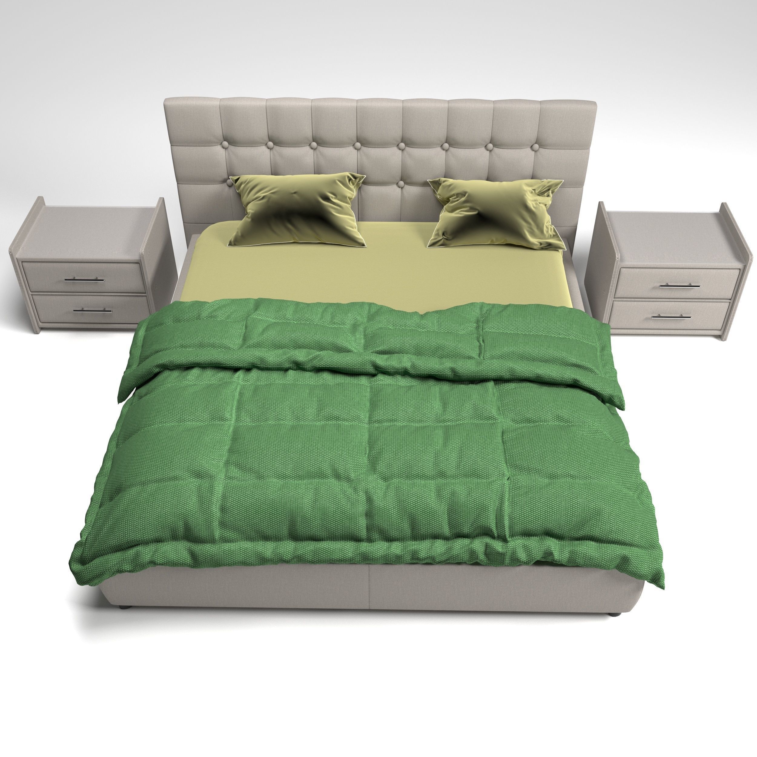 bed model free 3D model CGTrader