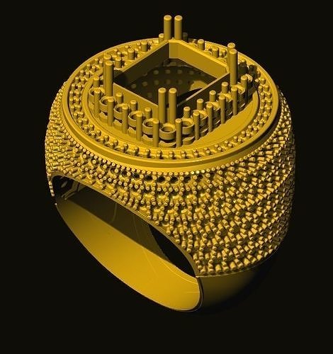 rings gold ring 3D print model