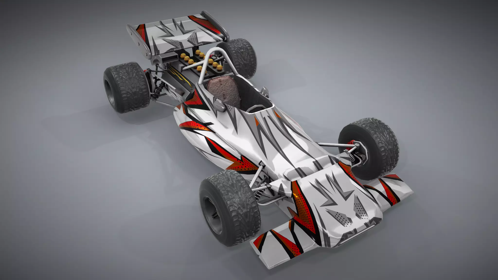 F1 Racing Car Model 5 Low-poly 3D model_0