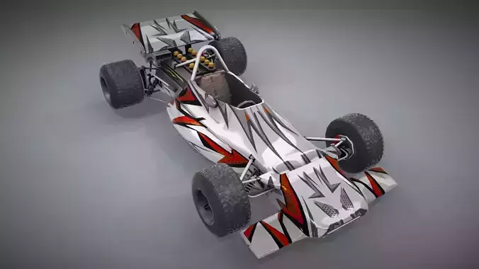 F1 Racing Car Model 5 Low-poly 3D model