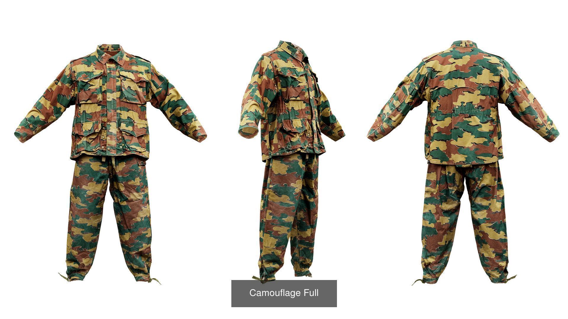 24 Military Costumes 3D Model Collection_15
