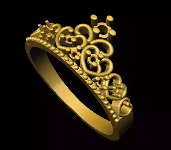 rings gold tiara ring