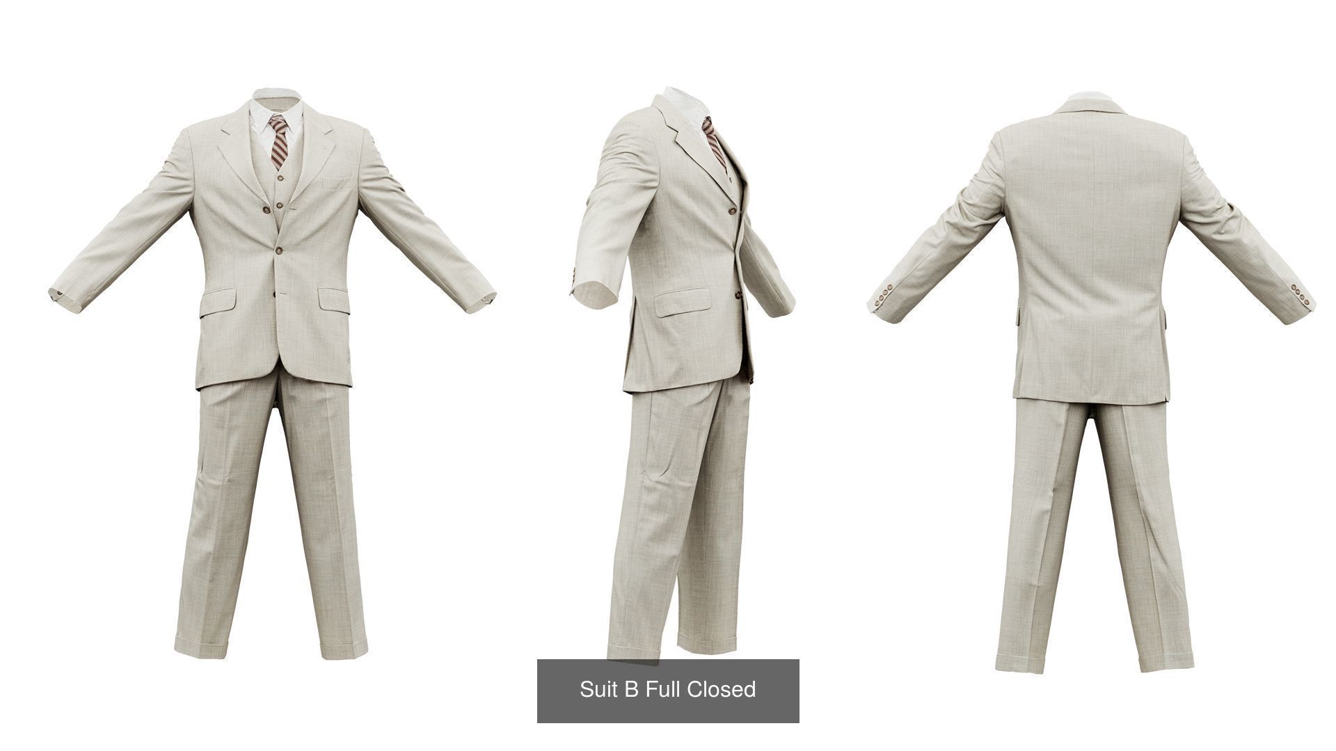 34 Costumes and Suits 3D Model Collection_10