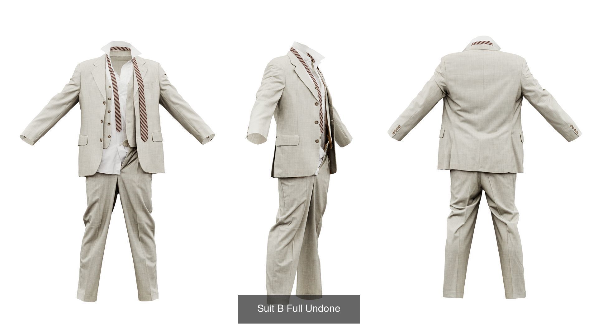 34 Costumes and Suits 3D Model Collection_11