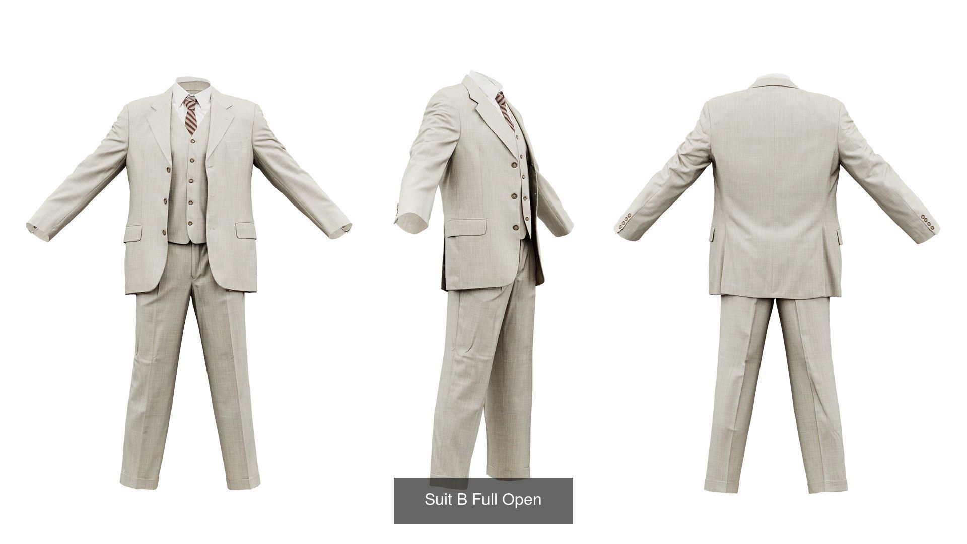 34 Costumes and Suits 3D Model Collection_9