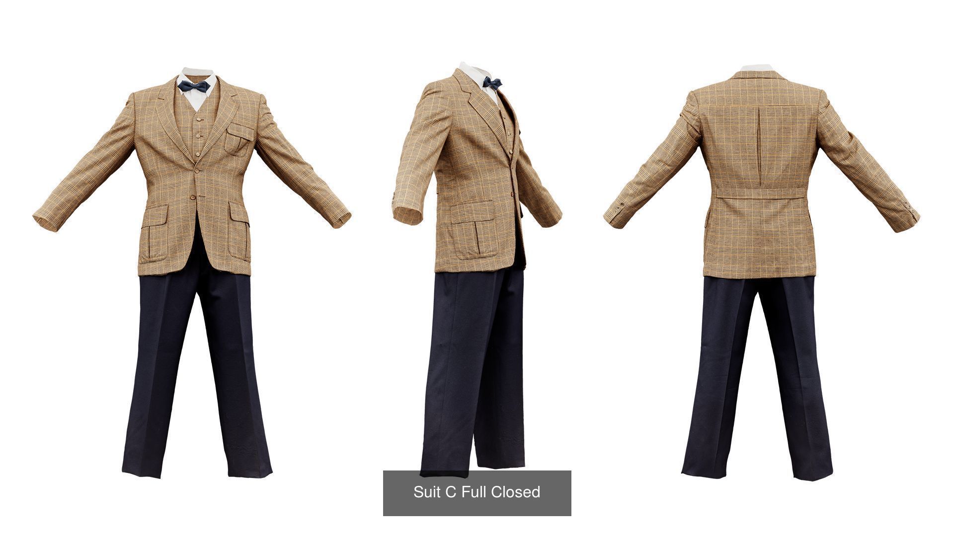 34 Costumes and Suits 3D Model Collection_6