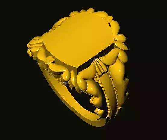 rings ornate gold ring