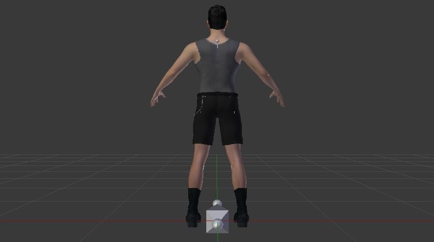 Male in Casual Clothes 08 Low-poly 3D model_10