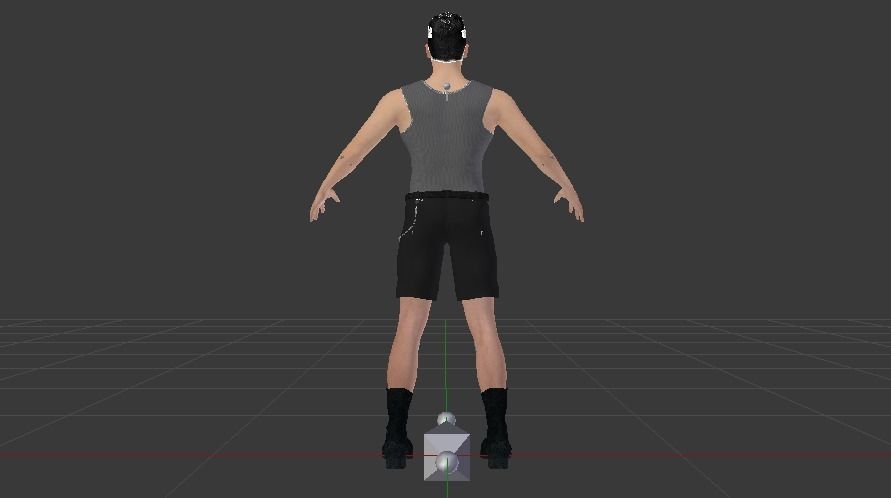 Male in Casual Clothes 08 Low-poly 3D model_6