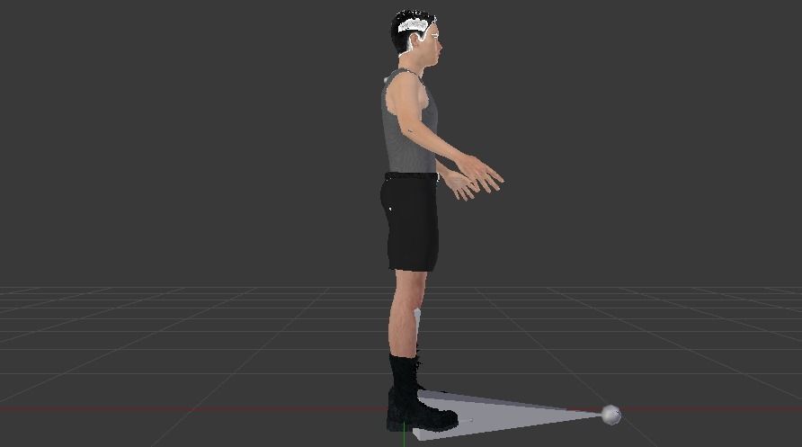 Male in Casual Clothes 08 Low-poly 3D model_5