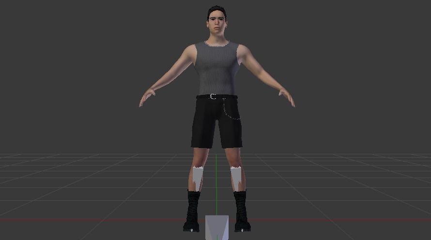 Male in Casual Clothes 08 Low-poly 3D model_8