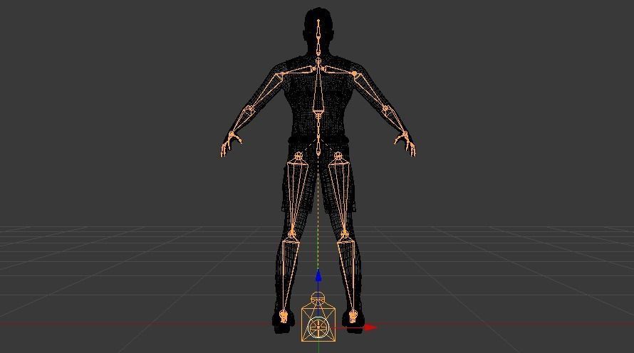 Male in Casual Clothes 08 Low-poly 3D model_22