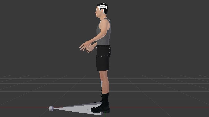 Male in Casual Clothes 08 Low-poly 3D model_7