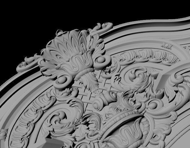 door stl ornate 3D model_4