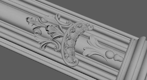 door stl ornate 3D model_2