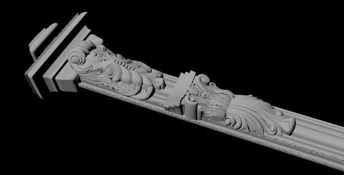 door stl ornate 3D model_1