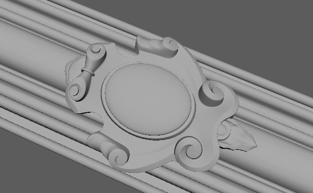 door stl ornate 3D model_3