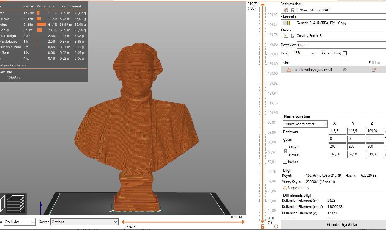 Gregor Mendel 3D print model_12
