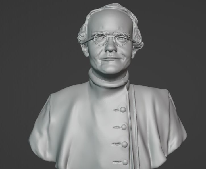 Gregor Mendel 3D print model_4