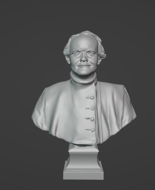 Gregor Mendel 3D print model_21