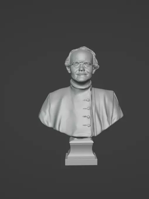 Gregor Mendel 3D print model_0