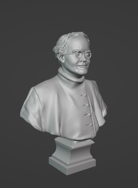 Gregor Mendel 3D print model_22