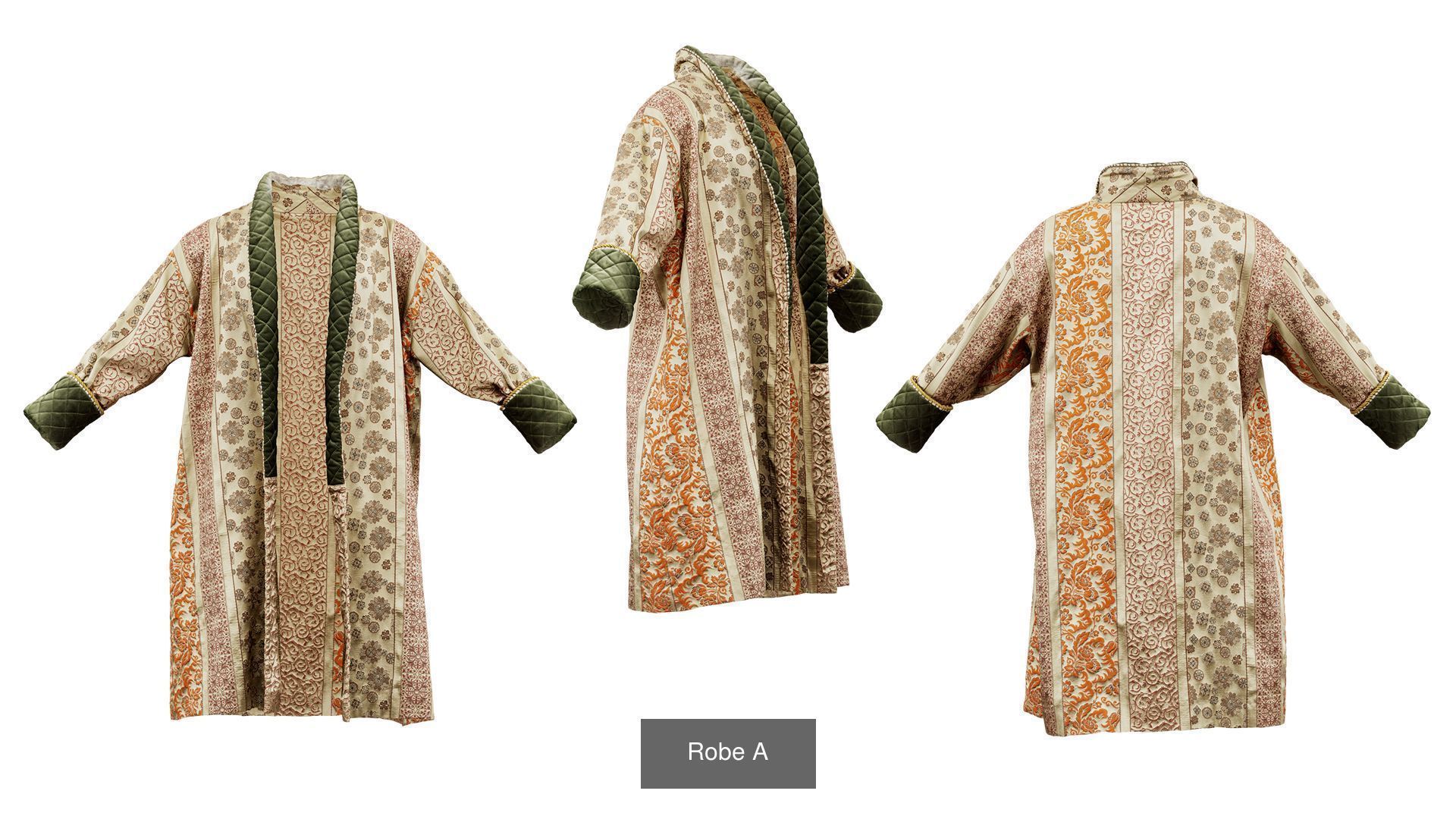 32 Historic 1600s Clothing items 3D Model Collection_28