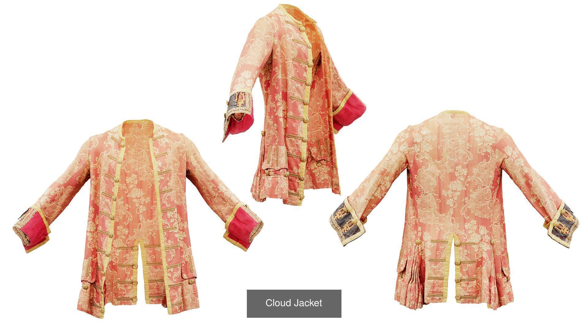 32 Historic 1600s Clothing items 3D Model Collection_21