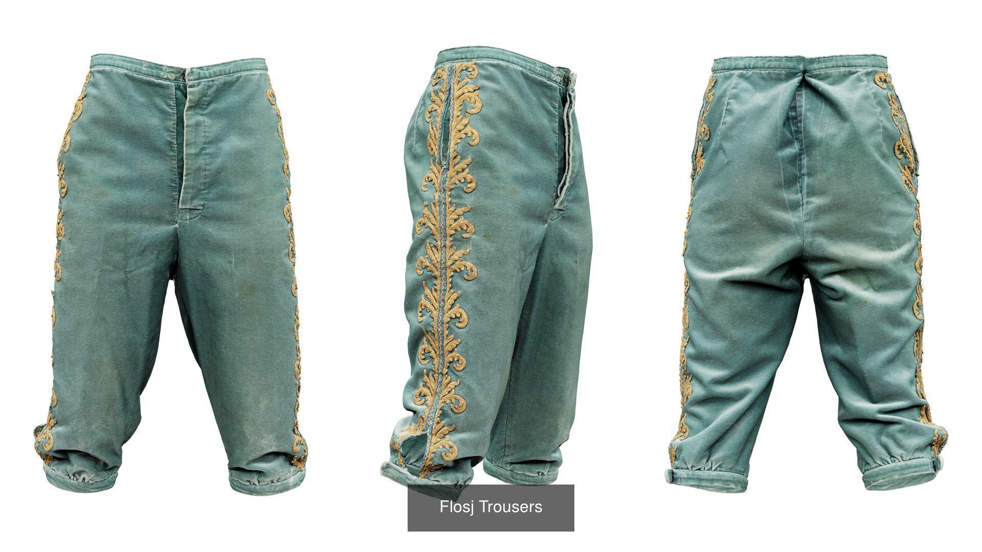 32 Historic 1600s Clothing items 3D Model Collection_3