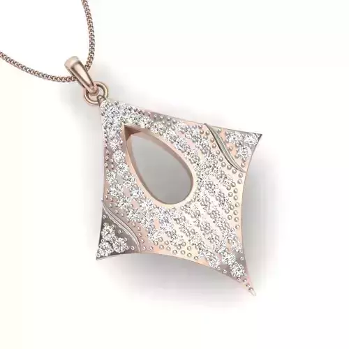 Women necklace 3dm stl render detail  3D print model