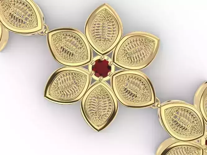 Flower bracelet stl verified