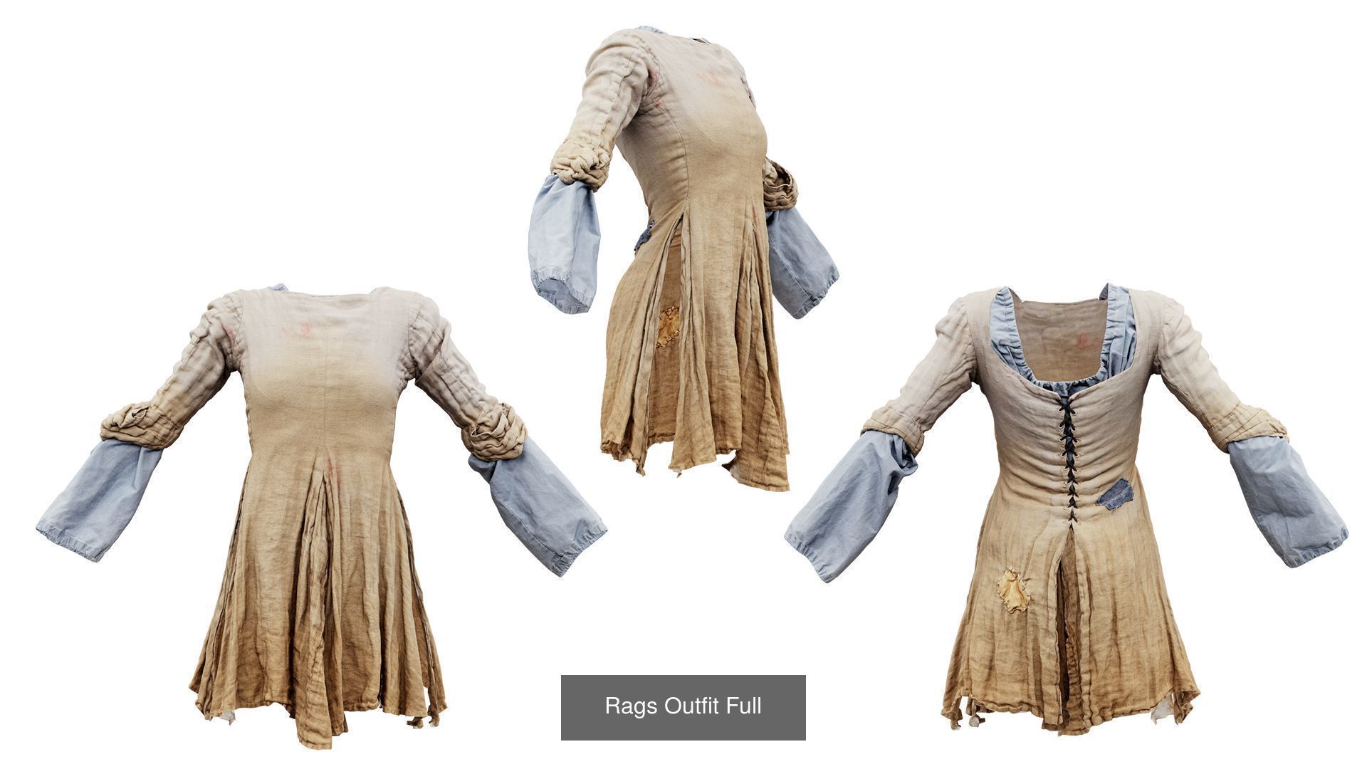 72 3D Scanned Full Body Clothing items 3D Model Collection_60